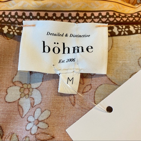 Boheme 60s Vibe Mustard Prairie Dress - Picture 8 of 9